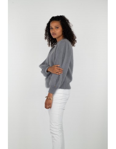 Pull Alix Angora gris cumulus Le MVP de beaucoup