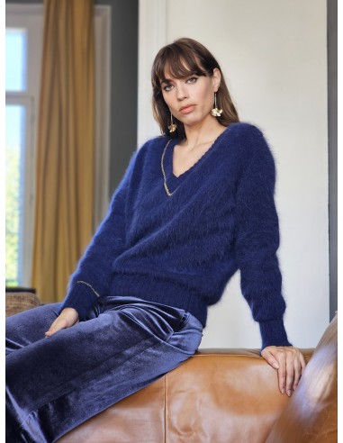 Pull Avy Angora et or. 8 coloris. en linge