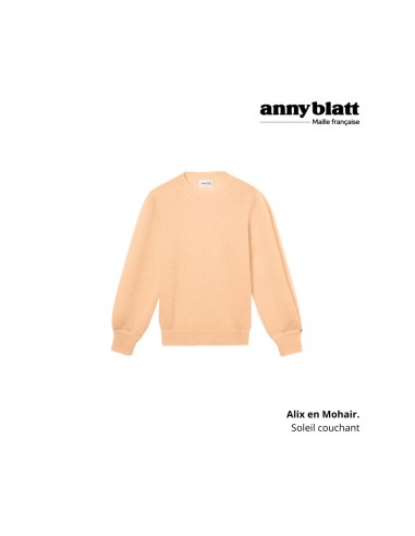 Pull Alix mohair et soie Soleil couchant destockage