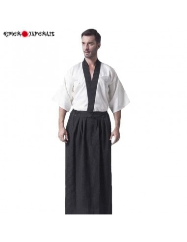 Yukata  Japonais Homme  White Samurai est présent 