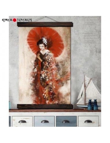 Tableau Japonais Geisha wagasa online